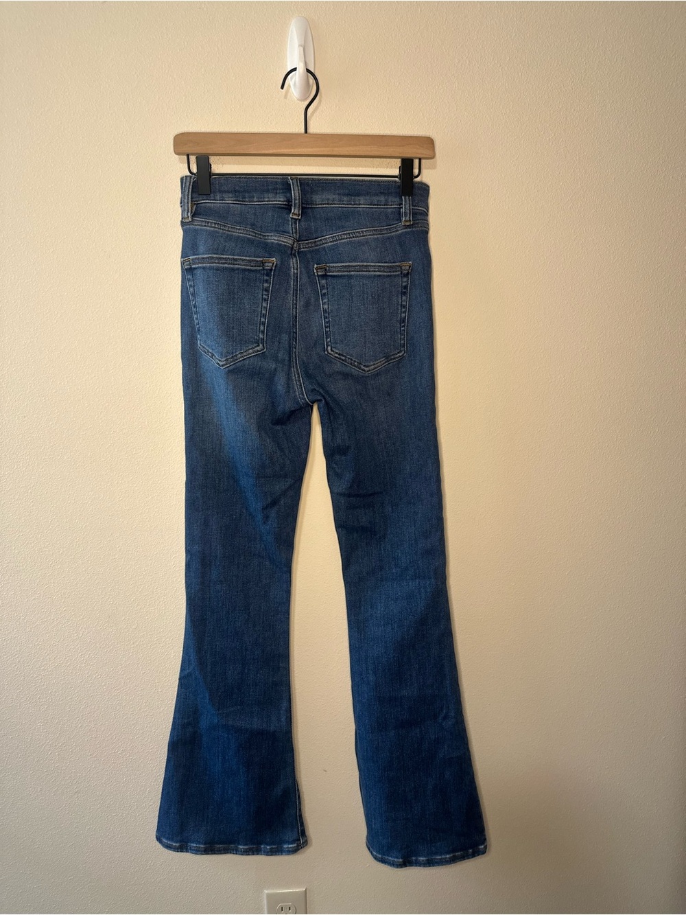 FRAME denim Le Pixie High Flare Bestia wash LPXHF801 size 25 medium wash - Picture 10 of 10